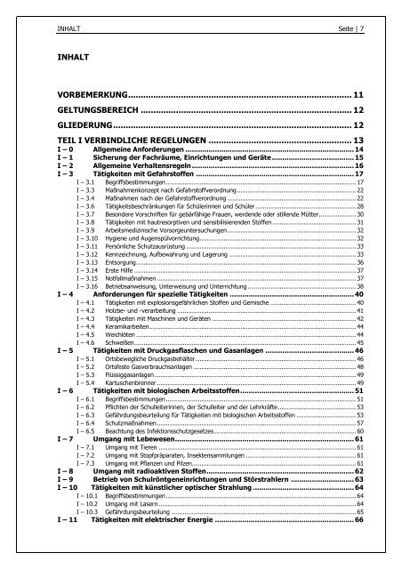 Richtlinie zur Sicherheit im Unterricht - Kultusministerkonferenz (KMK)