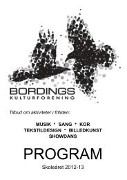 Skoleåret 2012-13 - Bordings Friskole