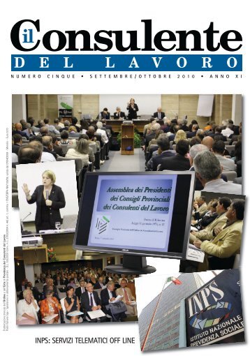 Settembre/Ottobre 2010 - Consulenti del Lavoro