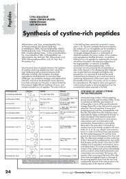 24 Peptides Synthesis of cystine-rich peptides - CHIMICA OGGI ...