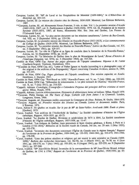 Guide to Documents Relating to French and British North America in ...
