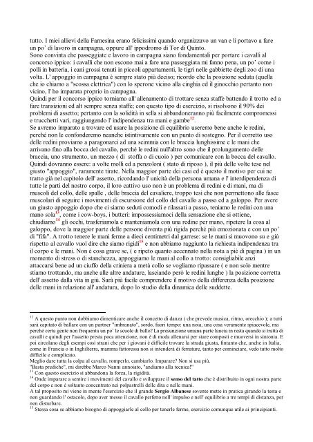 L'assetto da Appunti di Equitazione Italiana, pag. 13 - Equitando