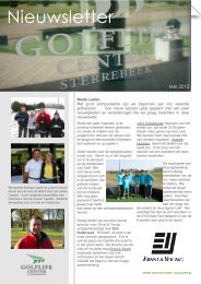 Newsletter mei 2012 - Golflife Center Sterrebeek