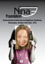 International Conference on Angelman Syndrome ... - Nina Foundation