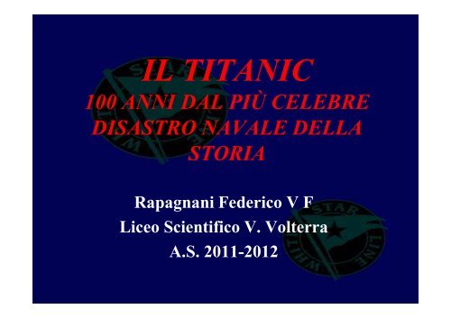 tesina - Liceo Scientifico Statale Vito Volterra