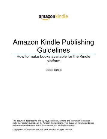 Amazon Guidelines