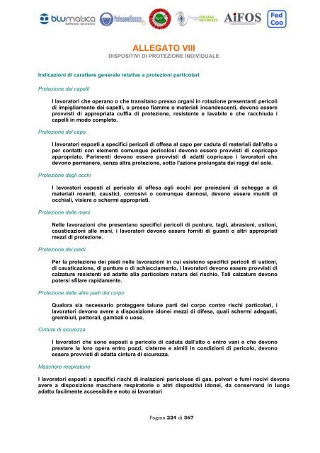 ALLEGATO VIII DISPOSITIVI