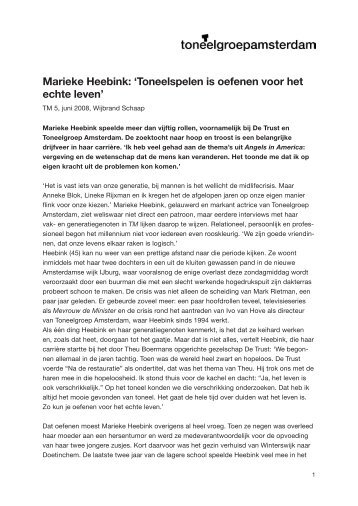 Marieke Heebink - Toneelgroep Amsterdam