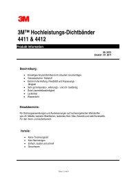 3M™ Hochleistungs-Dichtbänder 4411 & 4412 - 3M Österreich