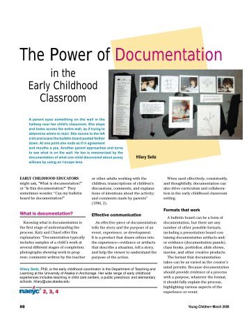The Power of Documentation - National Association for the ...