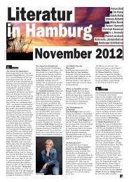 November 2012 - Literatur in Hamburg