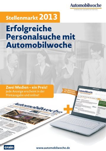 Stellenmarkt 2013 - Automobilwoche