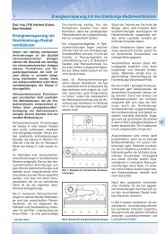 1 Energieeinsparung mit Hochleistungs-Radialventilatoren ...