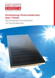 Hochleistungs-Photovoltaikmodul Aldo+® Voltaik Dachintegration ...