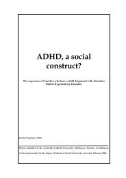 ADHD, a social construct - Academics' web pages - Australian ...