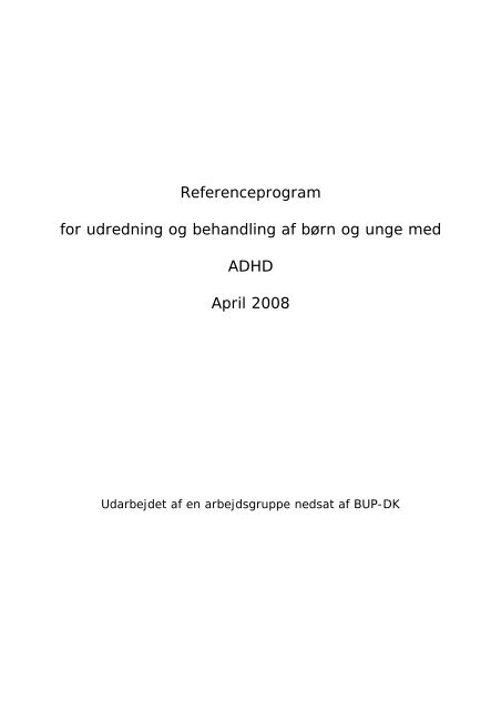 Referenceprogram for udredning og behandling af børn og unge ...