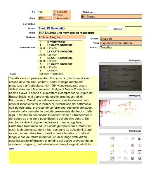 Archivio tesi.fp5 - Dipartimento di Architettura