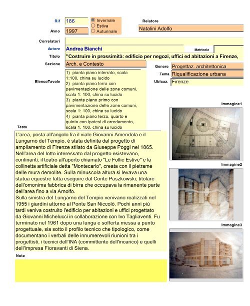 Archivio tesi.fp5 - Dipartimento di Architettura