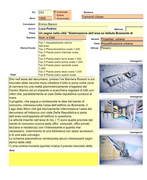 Archivio tesi.fp5 - Dipartimento di Architettura