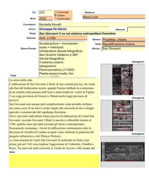 Archivio tesi.fp5 - Dipartimento di Architettura
