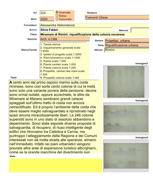 Archivio tesi.fp5 - Dipartimento di Architettura