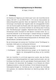 Verformungsbegrenzung im Betonbau