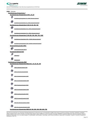 ZIMM - Getriebe Hochleistungs-Hubgetriebe Z ... - TraceParts