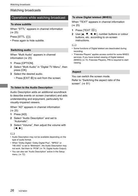 Operating Instructions HDD Recorder DMR-HW120 - CCL Computers