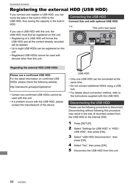 Operating Instructions HDD Recorder DMR-HW120 - CCL Computers
