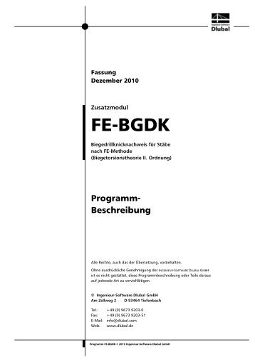 FE-BGDK - Dlubal Software