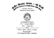 CLASS 7th SYLLABUS – ENGLISH