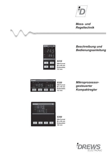 Beschreibung und Bedienungsanleitung Mikroprozessor - Drews ...