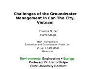 Challenges of the groundwater management in Can Tho City ... - BGR