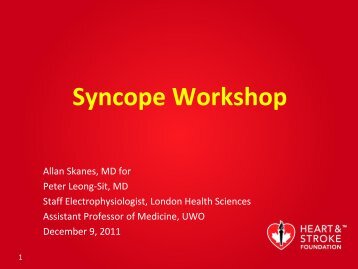 Syncope Workshop