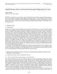 Applied design codes on international long-span ... - Iabse-bd.org