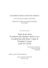 UNIVERSITÀ DEGLI STUDI DI VERONA tesi di Claudia