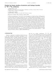 Guided ion beam studies of electron and isotope transfer in N+N ...