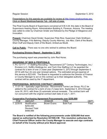 Minutes of September 5, 2012.pdf - Pinal County