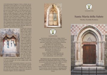 Brochure storia e immagini SANTA MARIA DELLA SALUTE a Viterbo
