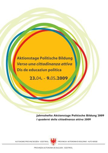 Verso una cittadinanza attiva - Rete Civica dell'Alto Adige