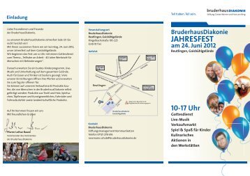 JAHRESFEST - Oberlinschule Reutlingen