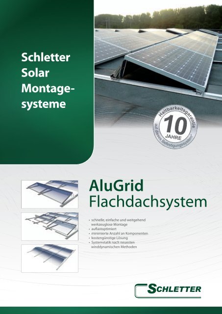 AluGrid Flachdachsystem - RenoSolar