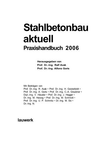 Stahlbetonbau aktuell Praxishandbuch 2006 - HTW Berlin