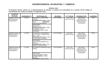 Estados No 120 - Superintendencia de Industria y Comercio