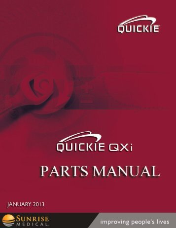 Quickie® QXi™ Parts Manual
