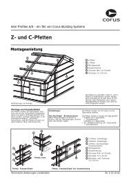 Montageanleitung für Z- und C-Pfetten - Tata Steel in Deutschland