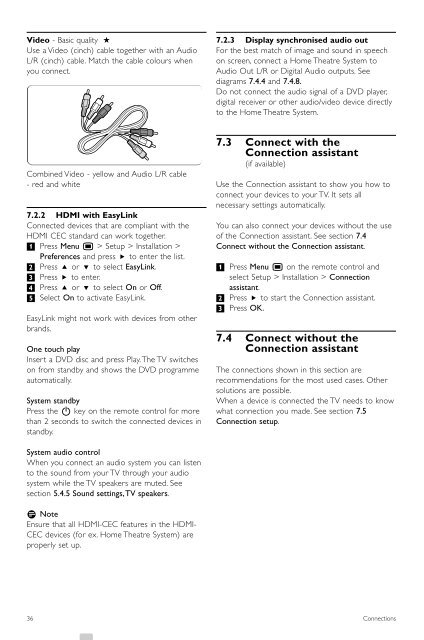 Philips 32PFL9613 LCD TV User Manual - Tv-Manual.com