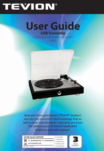 USB Turntable - Unisupport