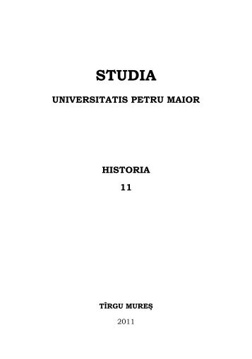 STUDIA - Universitatea"Petru Maior"