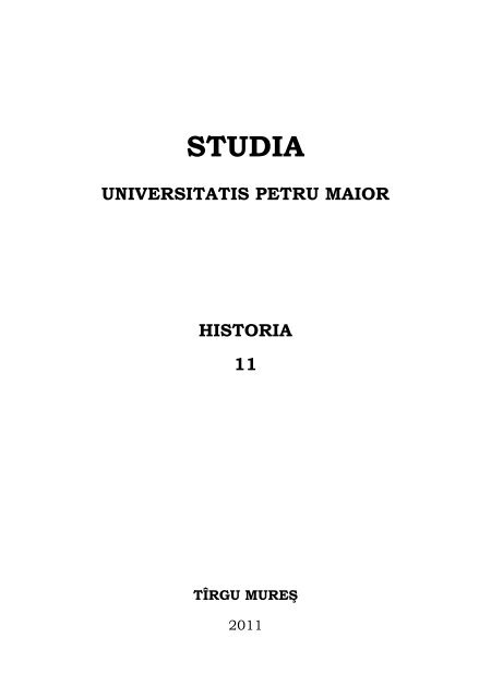 Studia Universitatea Petru Maior